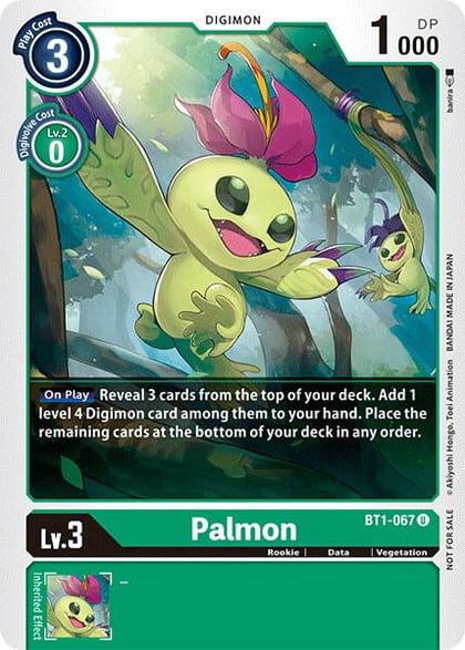 Palmon (Official Tournament Pack Vol.3), Release Special Booster 1.0 BT1-067 U