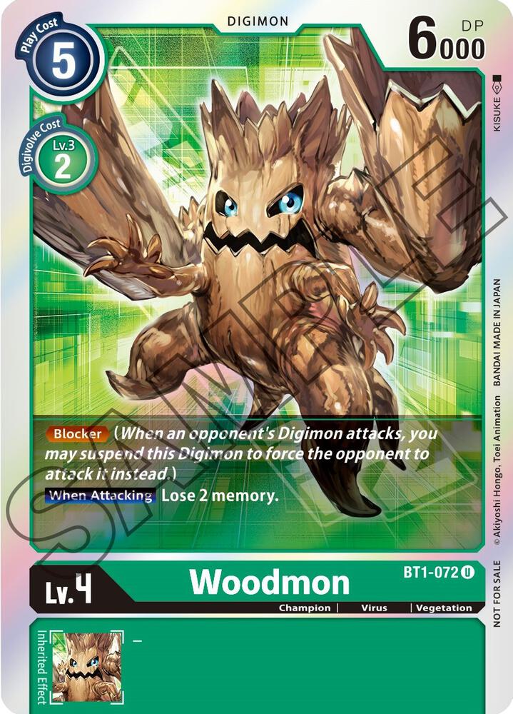 Woodmon - BT1-072 (Event Pack 1), Release Special Booster 1.0 BT1-072 U
