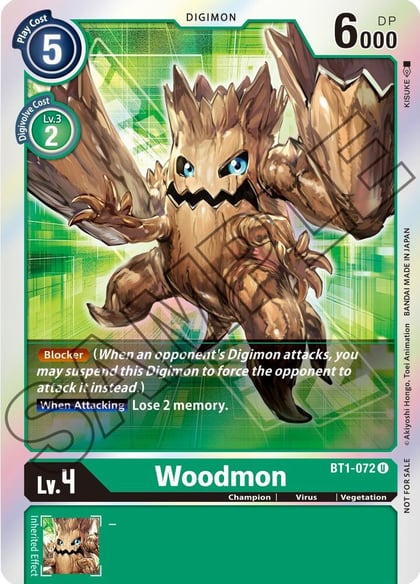 Woodmon - BT1-072 (Event Pack 1), Release Special Booster 1.0 BT1-072 U