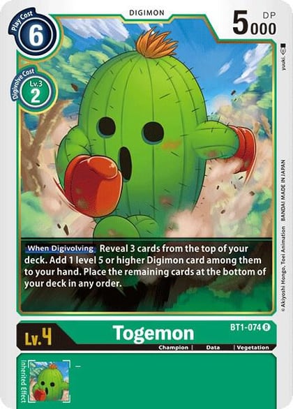 Togemon, Release Special Booster 1.0 BT1-074 R