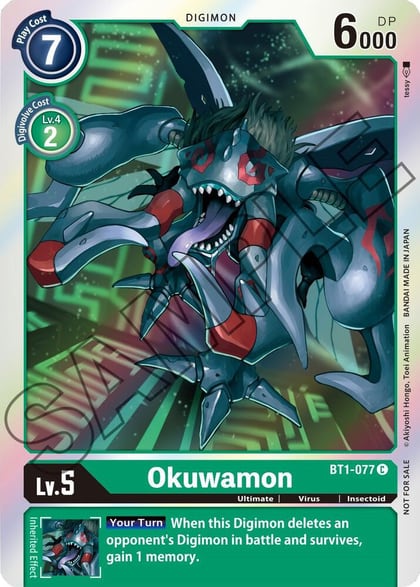 Okuwamon - BT1-077 (Event Pack 1), Release Special Booster 1.0 BT1-077 C