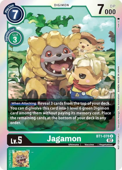 Jagamon (Official Tournament Pack Vol. 7), Release Special Booster 1.0 BT1-078 U