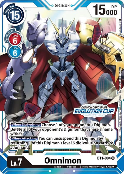 Omnimon - BT1-084 (July Evolution Cup 2021 Stamped), Release Special Booster 1.0 BT1-084 SR