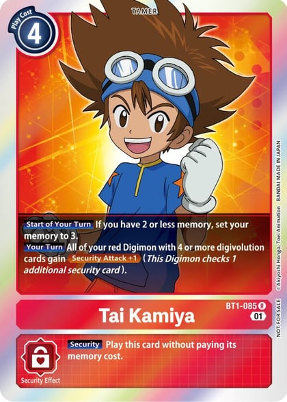 Tai Kamiya - BT1-085 (ST-11 Special Entry Pack), Release Special Booster 1.0 BT1-085 R