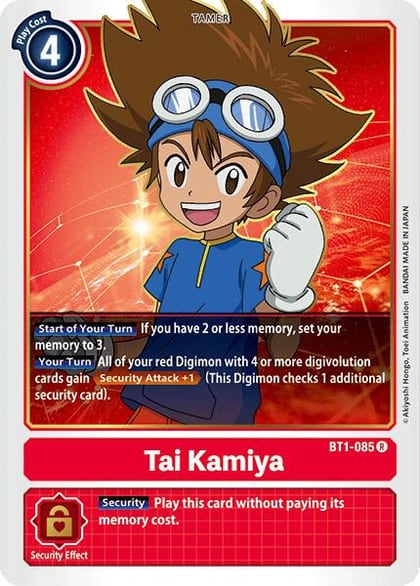 Tai Kamiya - BT1-085, Release Special Booster 1.0 BT1-085 R