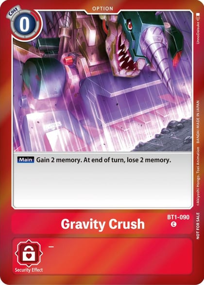 Gravity Crush (Event Pack 5), Release Special Booster 1.0 BT1-090 C