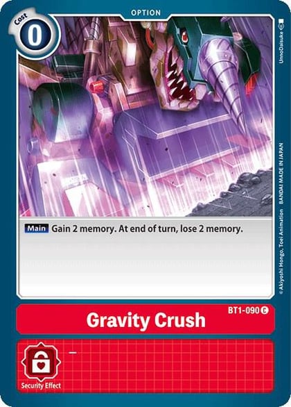 Gravity Crush, Release Special Booster 1.0 BT1-090 C
