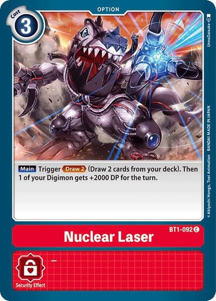 Nuclear Laser, Release Special Booster 1.0 BT1-092 C