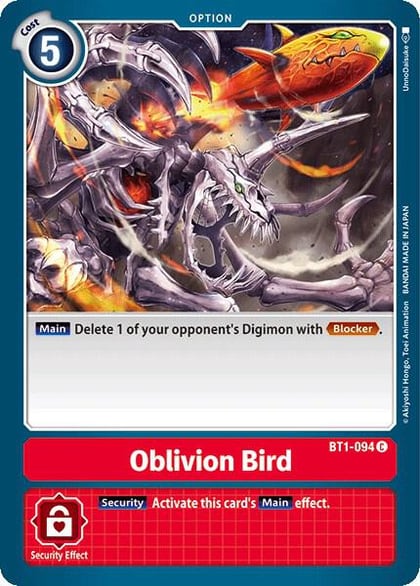 Oblivion Bird, Release Special Booster 1.0 BT1-094 C