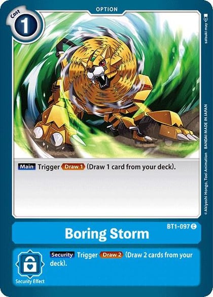 Boring Storm, Release Special Booster 1.0 BT1-097 C