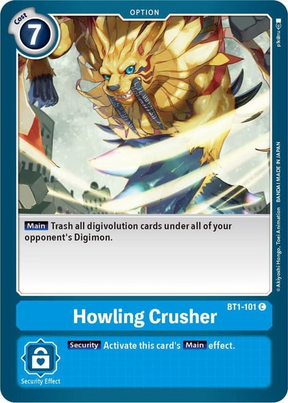 Howling Crusher, Release Special Booster 1.0 BT1-101 C