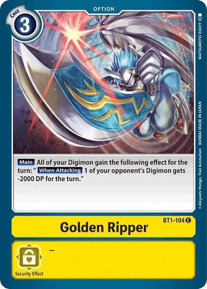Golden Ripper, Release Special Booster 1.0 BT1-104 C