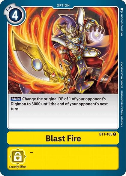 Blast Fire, Release Special Booster 1.0 BT1-105 C