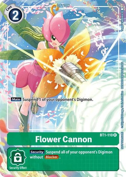 Flower Cannon - BT1-110 (Tamer's Evolution Box), Release Special Booster 1.0 BT1-110 R