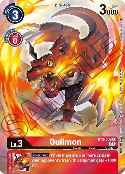 Guilmon (Tamer's Card Set 1), Release Special Booster 1.0 BT2-009 C