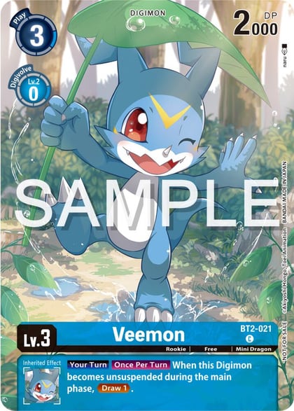 Veemon - BT2-021 (Digimon Illustration Competition Pack 2023), Release Special Booster 1.0 BT2-021 C