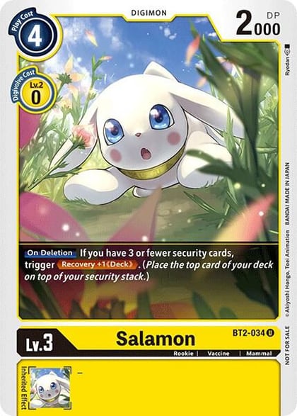 Salamon - BT2-034 (Official Tournament Pack Vol.3), Release Special Booster 1.0 BT2-034 U