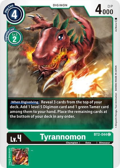 Tyrannomon - BT2-044, Release Special Booster 1.0 BT2-044 C