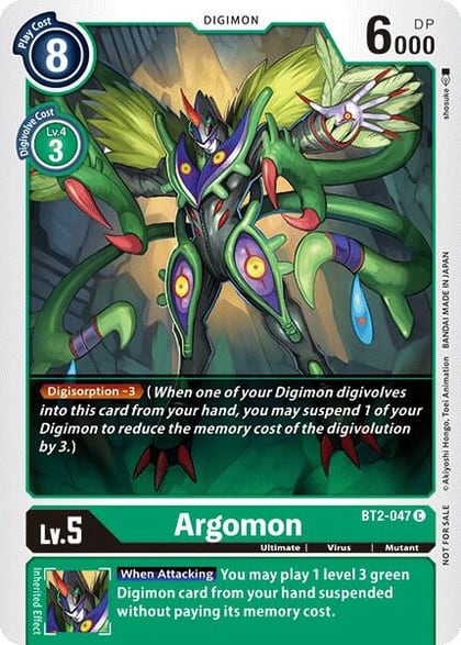 Argomon - BT2-047 (Official Tournament Pack Vol.2), Release Special Booster 1.0 BT2-047 C