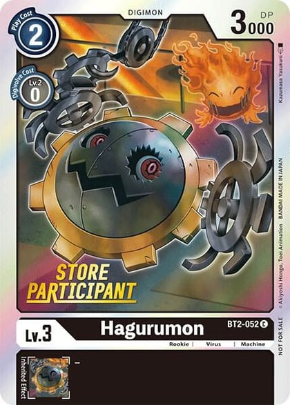 Hagurumon - BT2-052 (Store Participant), Release Special Booster 1.0 BT2-052 C