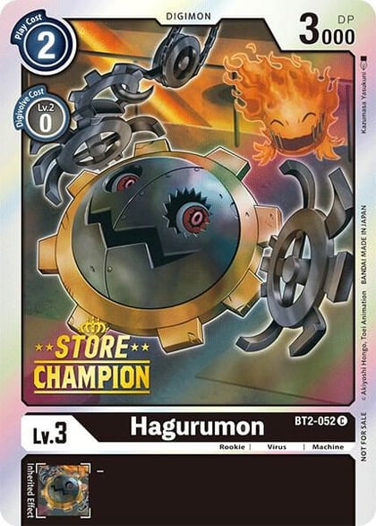 Hagurumon - BT2-052 (Store Champion), Release Special Booster 1.0 BT2-052 C