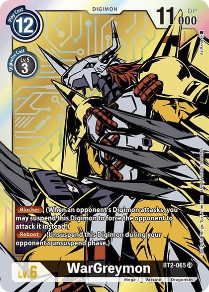 WarGreymon - BT2-065 (Alternate Art), Release Special Booster 1.0 BT2-065 SR