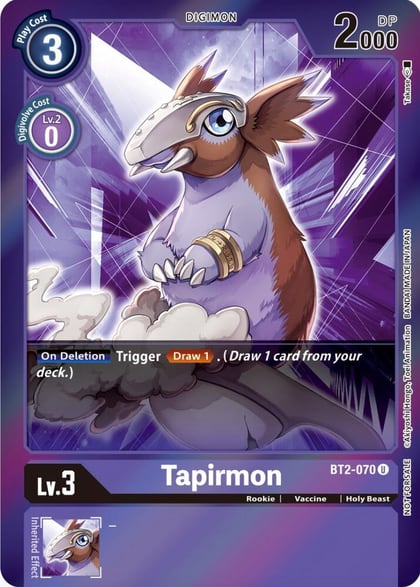Tapirmon (Event Pack 4), Release Special Booster 1.0 BT2-070 U
