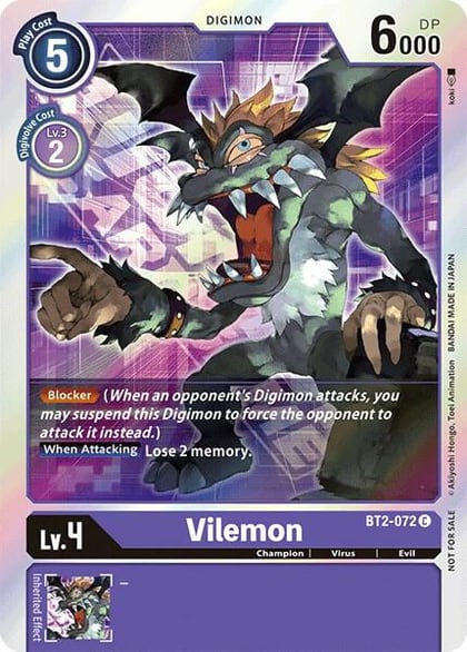 Vilemon - BT2-072 (Event Pack 1), Release Special Booster 1.0 BT2-072 C