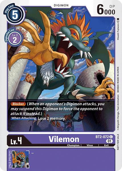 Vilemon - BT2-072 (Tamer Party Vol. 4 Promo), Release Special Booster 1.0 BT2-072 C