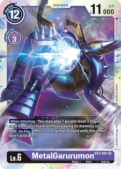 MetalGarurumon - BT2-081, Release Special Booster 1.0 BT2-081 SR