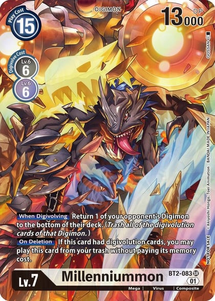 Millenniummon (1-Year Anniversary Box Topper), Release Special Booster 1.0 BT2-083 SR