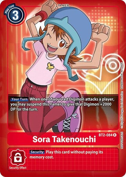 Sora Takenouchi (Official Tournament Pack Vol.3), Release Special Booster 1.0 BT2-084 R