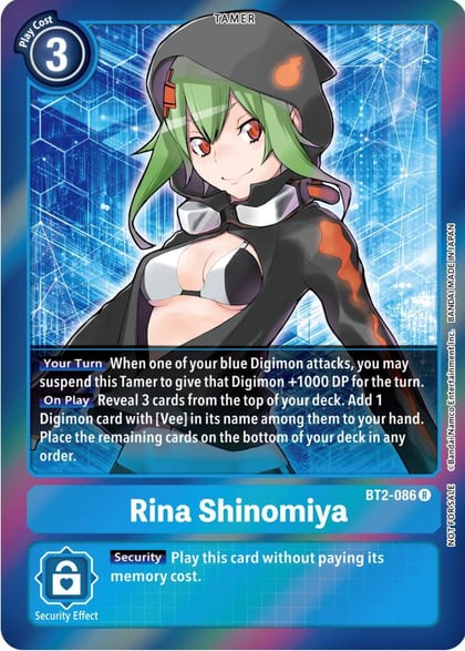 Rina Shinomiya (Event Pack 4), Release Special Booster 1.0 BT2-086 R