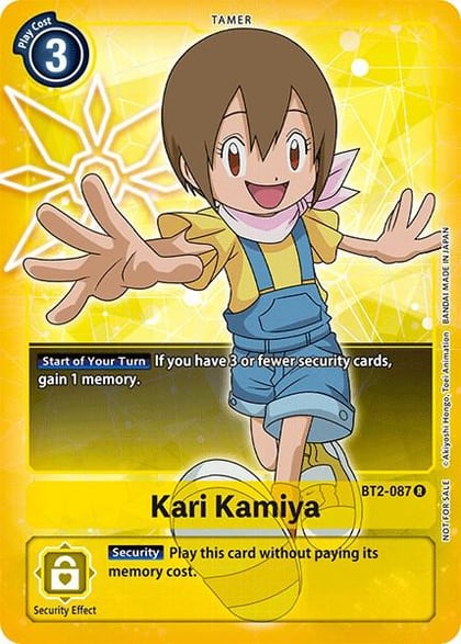 Kari Kamiya (Official Tournament Pack Vol.3), Release Special Booster 1.0 BT2-087 R