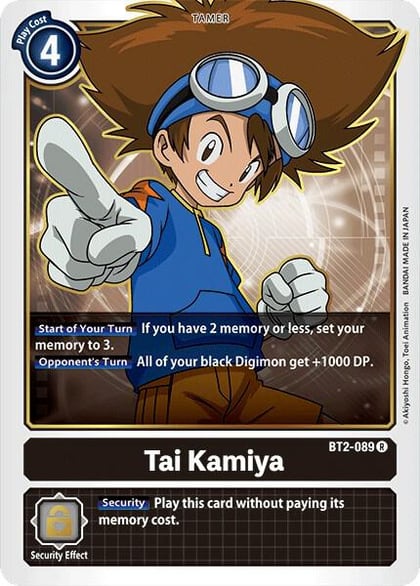 Tai Kamiya - BT2-089, Release Special Booster 1.0 BT2-089 R