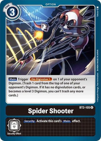 Spider Shooter, Release Special Booster 1.0 BT2-105 U