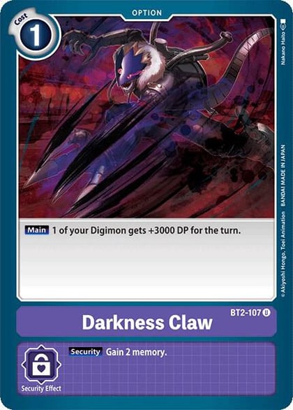 Darkness Claw, Release Special Booster 1.0 BT2-107 U