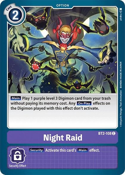 Night Raid, Release Special Booster 1.0 BT2-108 C