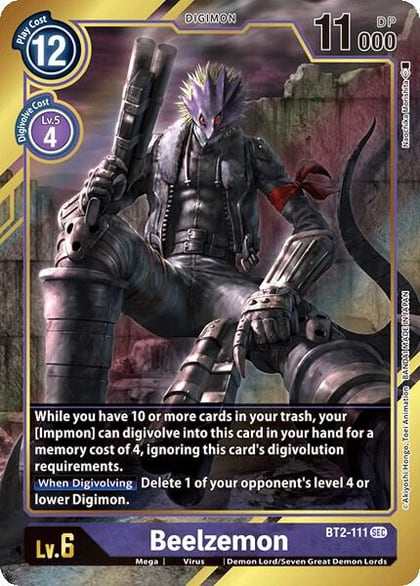 Beelzemon (Alternate Art), Release Special Booster 1.0 BT2-111 SEC