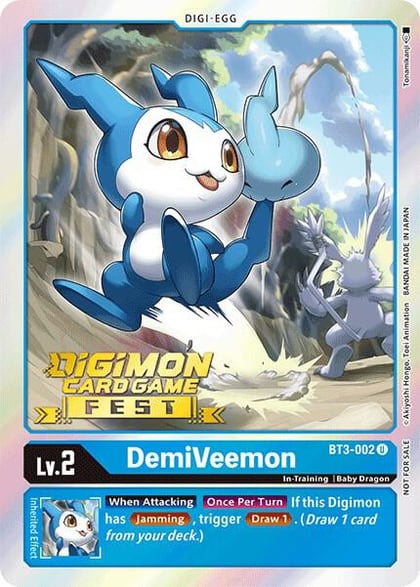 DemiVeemon - BT3-002 (Digimon Card Game Fest 2022), Release Special Booster 1.0 BT3-002 U