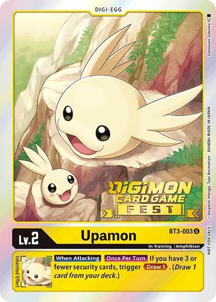 Upamon - BT3-003 (Digimon Card Game Fest 2022), Release Special Booster 1.0 BT3-003 U