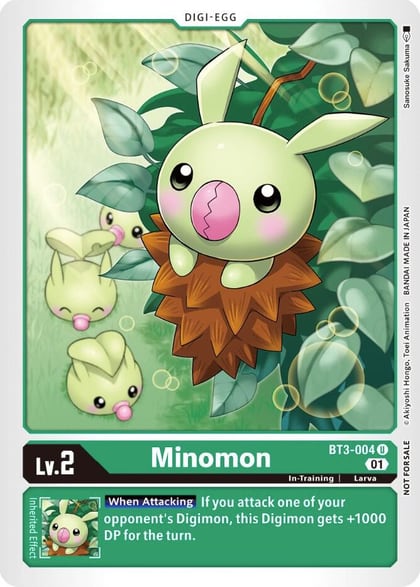 Minomon (Winner Pack X Record), Release Special Booster 1.0 BT3-004 U