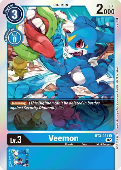 Veemon - BT3-021 (Official Tournament Pack Vol.8), Release Special Booster 1.0 BT3-021 R