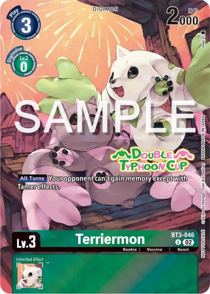 Terriermon (Double Typhoon Cup), Release Special Booster 1.0 BT3-046 U