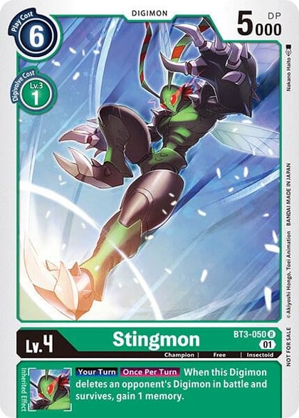 Stingmon (Winner Pack Double Diamond), Release Special Booster 1.0 BT3-050 R