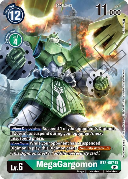 MegaGargomon (Tamer's Card Set 1), Release Special Booster 1.0 BT3-057 R