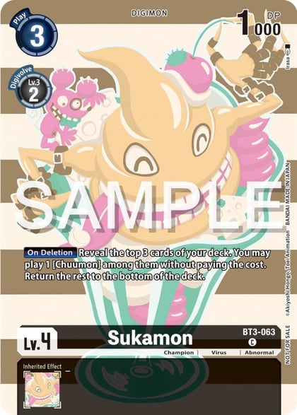 Sukamon (Digimon Illustration Competition Pack 2023), Release Special Booster 1.0 BT3-063 C