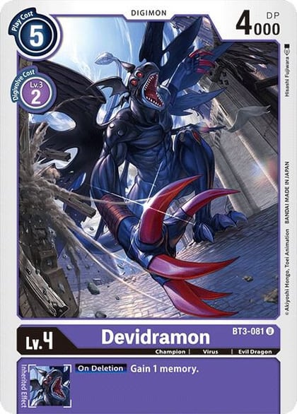Devidramon, Release Special Booster 1.0 BT3-081 U