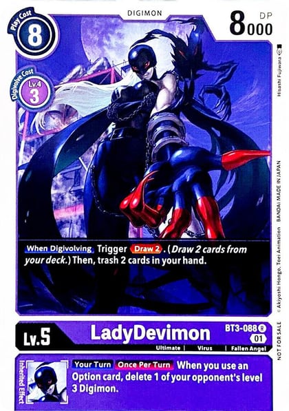 LadyDevimon - BT3-088 (Official Tournament Pack Vol.4), Release Special Booster 1.0 BT3-088 R