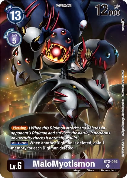 MaloMyotismon (Tamer Party Pack -The Beginning-), Release Special Booster 1.0 BT3-092 R
